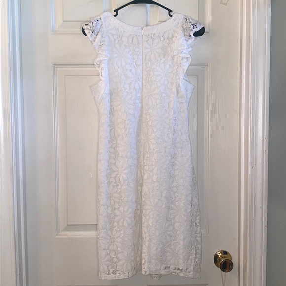 London Times Ivory Lace Dress - Picture 9 of 13